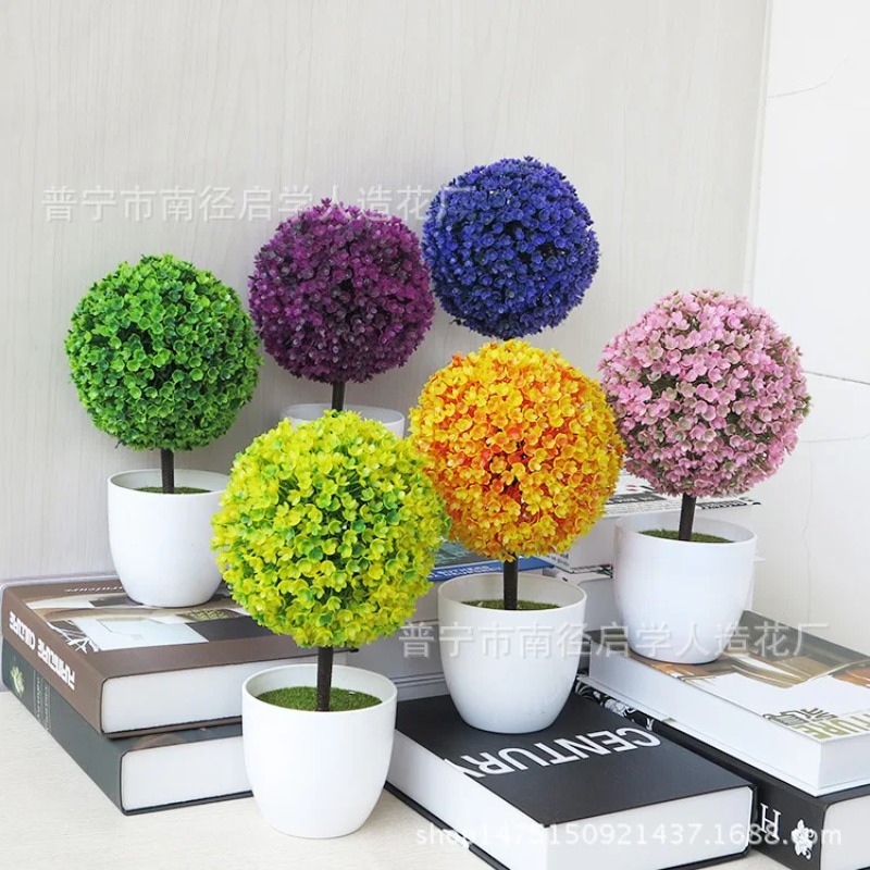 نباتات اصطناعية صغيرة في أصيص، - مراجعة Bonsai Garden Accessories وسعره