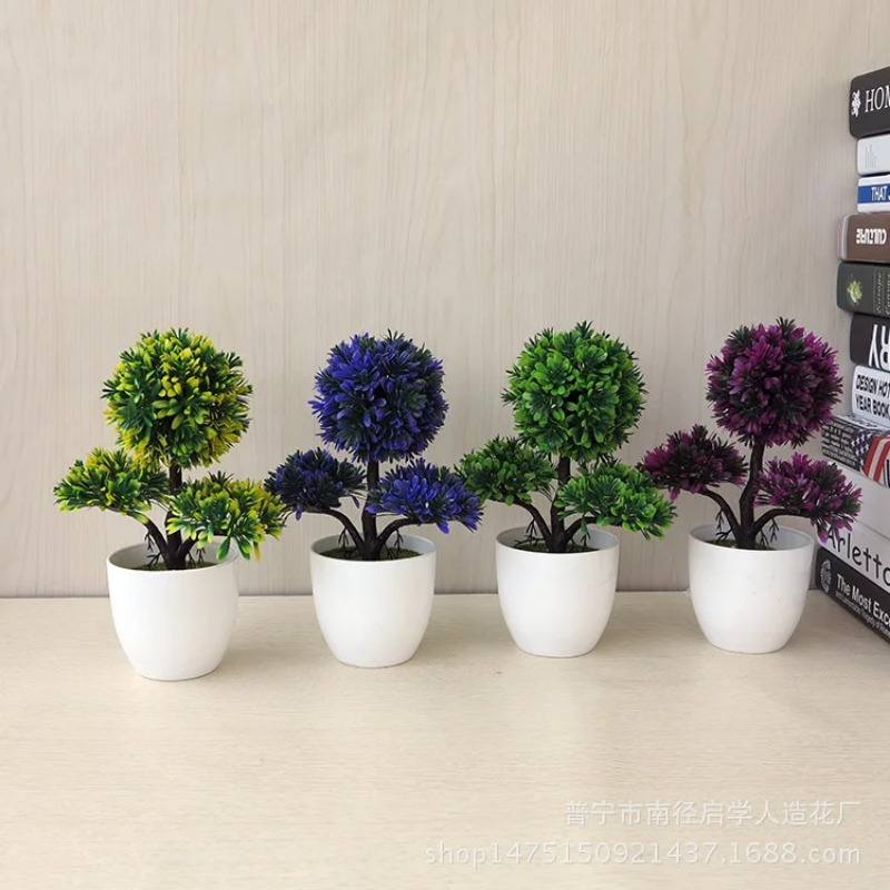 نباتات اصطناعية صغيرة في أصيص، - مراجعة Bonsai Garden Accessories وسعره