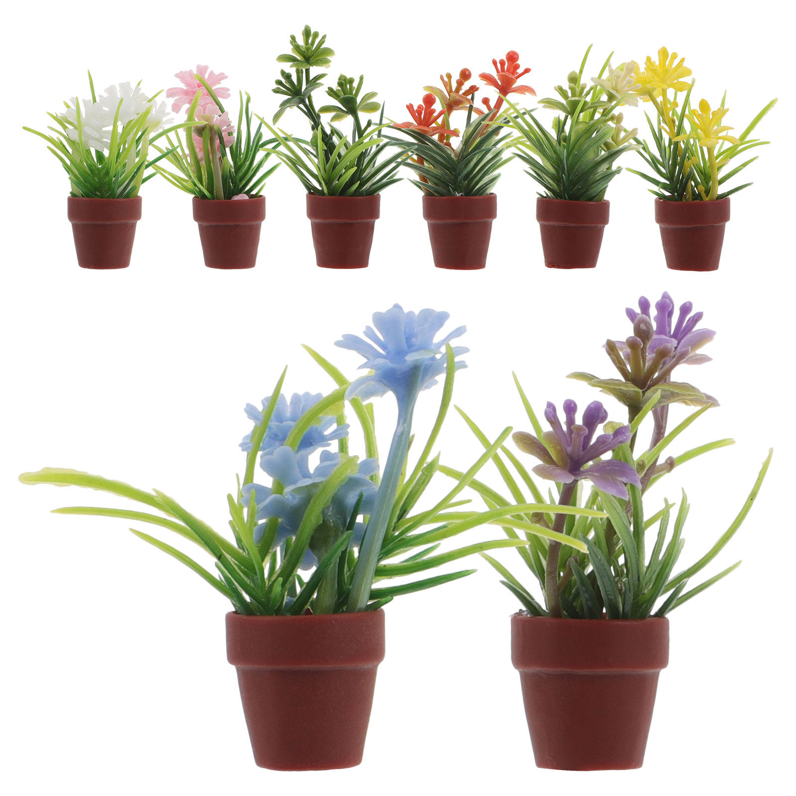 8 قطع من النباتات الصناعية الم - مراجعة Bonsai Garden Accessories وسعره